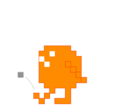 Pixel Frog Orange flavor sticker #5640343