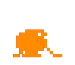 Pixel Frog Orange flavor sticker #5640352