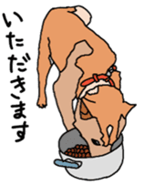 Tanaka family dog Akira sticker #5641476