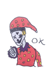 Cynical clown sticker #5642369
