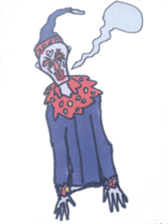Cynical clown sticker #5642376
