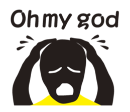 The Shadow man sticker #5642545