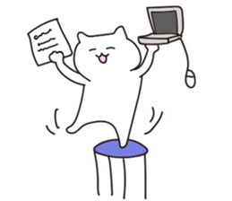 Company slave cat sticker #5642743