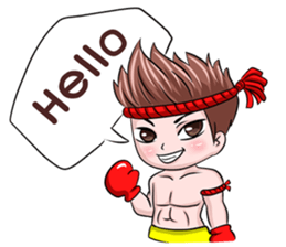 Muay Thai man sticker #5642924