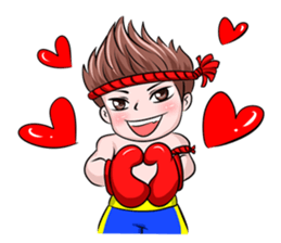 Muay Thai man sticker #5642925