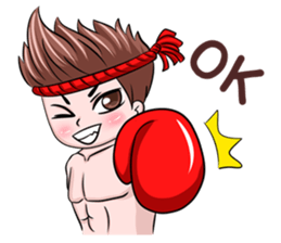 Muay Thai man sticker #5642930