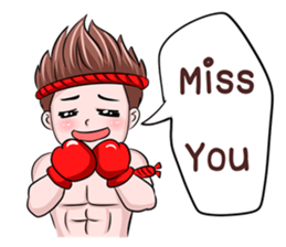 Muay Thai man sticker #5642931