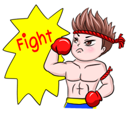 Muay Thai man sticker #5642933