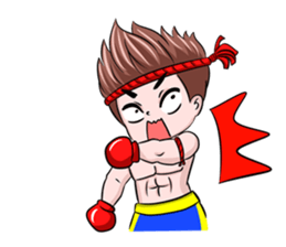 Muay Thai man sticker #5642934