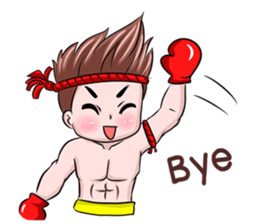 Muay Thai man sticker #5642935
