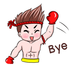 Muay Thai man sticker #5642935
