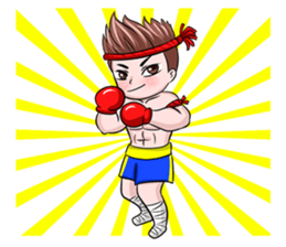 Muay Thai man sticker #5642936