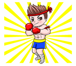 Muay Thai man sticker #5642936