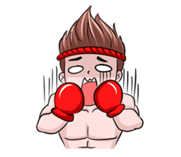 Muay Thai man sticker #5642937
