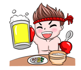 Muay Thai man sticker #5642938