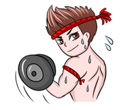 Muay Thai man sticker #5642939