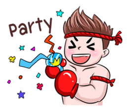 Muay Thai man sticker #5642940