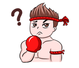 Muay Thai man sticker #5642941