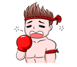 Muay Thai man sticker #5642942