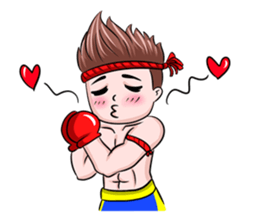 Muay Thai man sticker #5642943