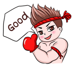 Muay Thai man sticker #5642944