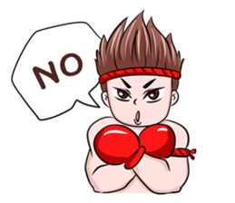 Muay Thai man sticker #5642945