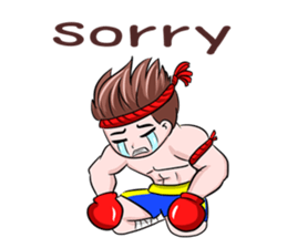 Muay Thai man sticker #5642946