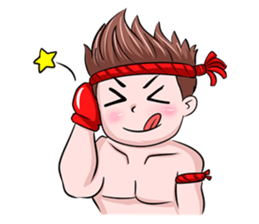 Muay Thai man sticker #5642947