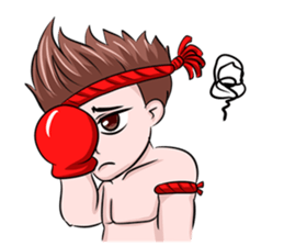 Muay Thai man sticker #5642948