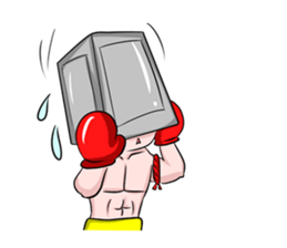 Muay Thai man sticker #5642949