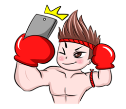 Muay Thai man sticker #5642951