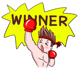 Muay Thai man sticker #5642953