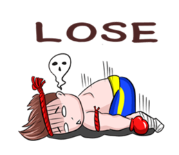 Muay Thai man sticker #5642955
