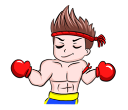 Muay Thai man sticker #5642956