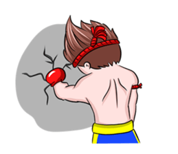 Muay Thai man sticker #5642957