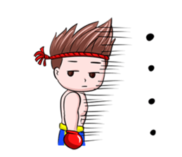 Muay Thai man sticker #5642958