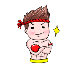 Muay Thai man sticker #5642961