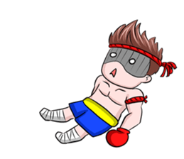 Muay Thai man sticker #5642962