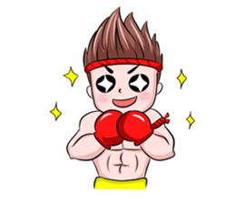 Muay Thai man sticker #5642963