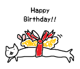 Life of the cat and the Fried prawn sticker #5643799