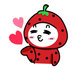 strawberry cute sticker #5644766