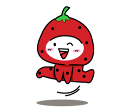 strawberry cute sticker #5644770