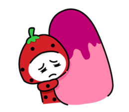 strawberry cute sticker #5644771