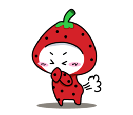 strawberry cute sticker #5644779