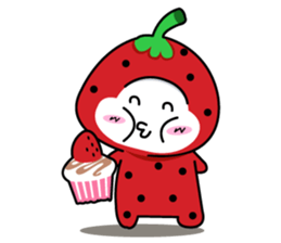 strawberry cute sticker #5644782