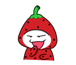 strawberry cute sticker #5644786