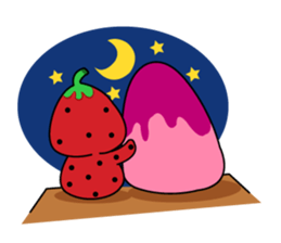 strawberry cute sticker #5644790