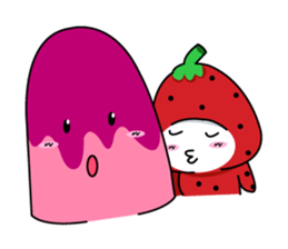 strawberry cute sticker #5644791
