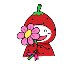 strawberry cute sticker #5644794