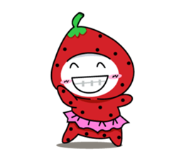 strawberry cute sticker #5644797